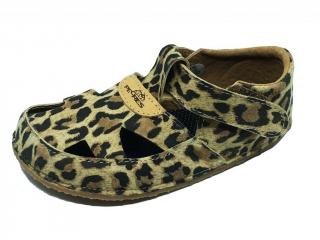 Barefoot Pegres sandály leopard BF20 Velikost: 20