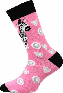 Boma protiskluzové ponožky FILIP ABS, vel. 25-29 Barva: Zebra