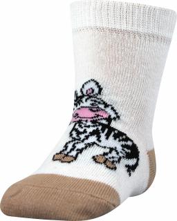 Boma protiskluzové ponožky FILÍPEK ABS, vel. 18-20 Barva: Zebra