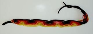 Pletený náramek Barevná kombinace: Černá, červená, oranžová, žlutá