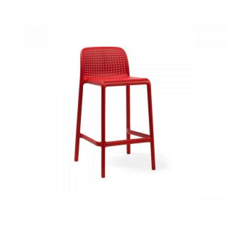 NARDI plastová barová židle BORA MINI Barva: Rosso