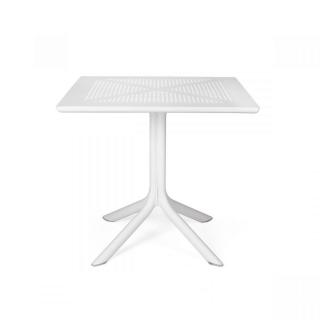 NARDI plastový stůl na zahradu CLIP Barva: Bianco, Rozměr: 70x70 cm