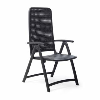 NARDI Skládací plastová židle DARSENA Barva: Antracite