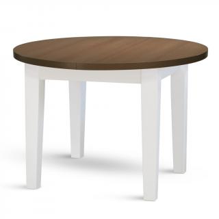 Stima Kulatý stůl FIT II. Odstín: Dub Halifax Tabákový, Odstín podnože: Černá, Rozměr: Průměr 90 cm pevný