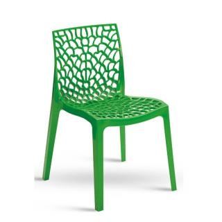 Stima plastová židle GRUVYER Barva: Verde brilante