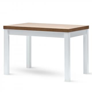 Stima stůl MULTI CHOICE Barva: Tmavě hnědá / bílá podnož, Rozměr: 160x90 + 2x40 cm