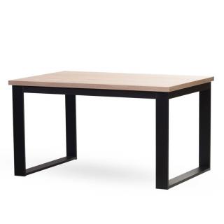 Stima stůl s kovovou podnoží 970 Barva: Tmavě hnědá, Rozměr: 140x80 + 2x40 cm