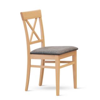 Stima židle GRANDE - zakázkové látky 1 Barva: Bílá (lak), Látky: BOLTON NEW arancio 1