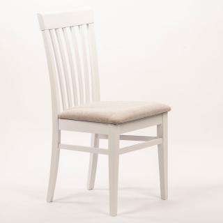 Stima Židle K2 s čalouněným sedákem Odstín: Bílá, Látky: MIRON beige 71