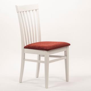 Stima Židle K2 s čalouněným sedákem Odstín: Bílá, Látky: MIRON terracotta 22