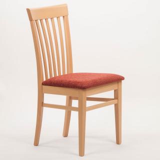 Stima Židle K2 s čalouněným sedákem Odstín: Buk, Látky: MIRON terracotta 22