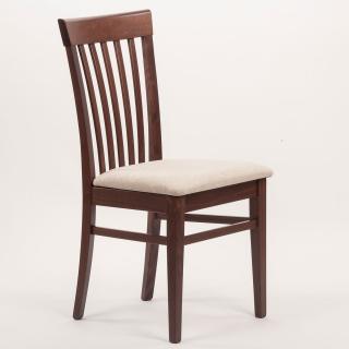 Stima Židle K2 s čalouněným sedákem Odstín: Tmavě Hnědá, Látky: MIRON beige 71