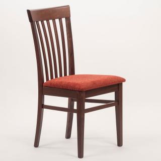 Stima Židle K2 s čalouněným sedákem Odstín: Tmavě Hnědá, Látky: MIRON terracotta 22