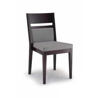 Stima židle LEUVEN 120 Barva: Bílá (anilin), Látky: NATIVA azzuro 707