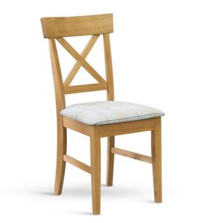 Stima Židle OAK dub s čalouněným sedákem Látky: CARABU beige 66