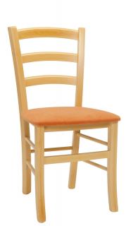 Stima židle PAYSANE s čalouněným sedákem Barva: Rustikál, Látky: MICROFIBRA blu 111