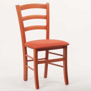 Stima Židle PAYSANE s čalouněným sedákem Odstín: Třešeň, Látky: LUX terracotta 10