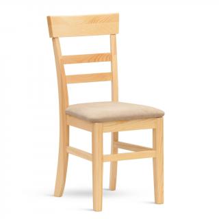 Stima židle PINO S Barva: Borovice masiv, Látky: MAX grigio T23
