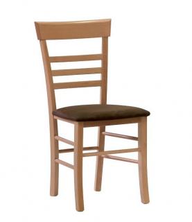 Stima Židle SIENA s čalouněným sedákem Barva: Buk, Látky: MICROFIBRA antracite 116