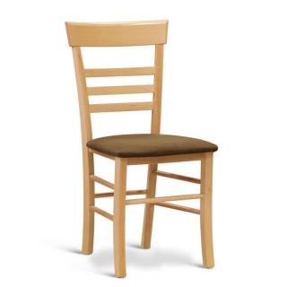 Stima židle SIENA - zakázkové látky 1 Barva: Buk, Látky: BOLTON NEW arancio 1