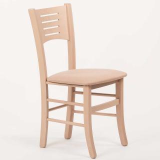 Stima Židle VERONA s čalouněným sedákem Odstín: Dub Sonoma, Látky: LUX cappuccino 24