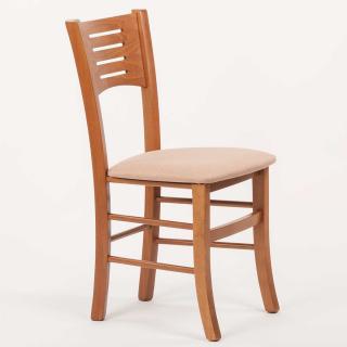 Stima Židle VERONA s čalouněným sedákem Odstín: Rustikál, Látky: LUX cappuccino 24