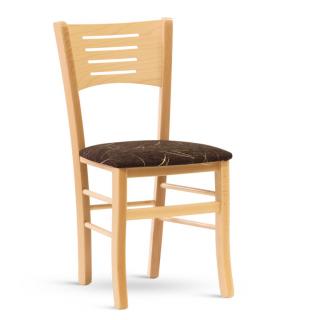 Stima židle VERONA - zakázkové látky 1 Barva: Buk, Látky: CARABU arancio 94