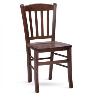 Židle PAMELA s masivním sedákem Barva: Tmavě hnědá