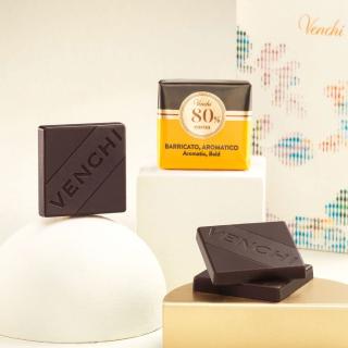 Venchi čtvereček 80% extra hořká směs Granblend zrající v rumových sudech 1 ks