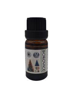 Borovicový esenciální olej Objem: 10 ml, Materiál obalu: Hnědé sklo, Uzávěr: Vykapávač