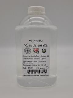 Květová voda z růže damašské z Bulharska Objem: 500 ml, Materiál obalu: Plast PET, Uzávěr: Víčko