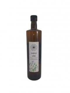 Lněný olej |57+OMEGA 3| sklo  |čirý nebo s lignany Objem: 1000 ml, Materiál obalu: Zelené sklo, Uzávěr: Výlevka
