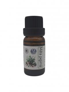 Máta peprná (Mentha Piperita Oil) Objem: 10 ml, Materiál obalu: Hnědé sklo, Uzávěr: Vykapávač