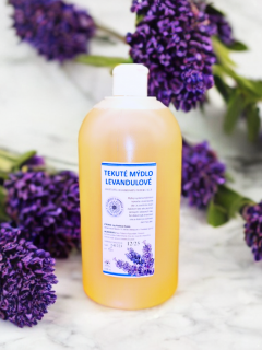 Tekuté mýdlo levandulové  bez palmového oleje¨vegan¨ Objem: 1000 ml, Materiál obalu: Plast PE, Uzávěr: Pumpa