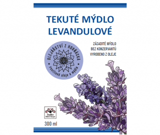 Tekuté mýdlo levandulové  bez palmového oleje¨vegan¨ Objem: 5000 ml BagInBox, Materiál obalu: BiB, Uzávěr: Výlevka