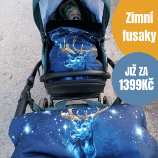 ZIMNÍ FUSAK S KOŽÍŠKEM NA ZAKÁZKU Rukávník: S rukávníkem, Velikost: 120 cm