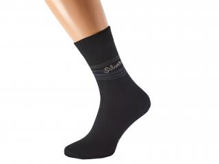 Antibakteriální ponožky proti pocení SILVER KUKS Barva: Černé, Velikost: EUR 39-41 (UK 6-7)