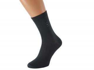 Antibakteriální ponožky se stříbrem BOBOLYC KUKS Barva: Tmavě šedé, Velikost: EUR 38-41 (UK 5-7)