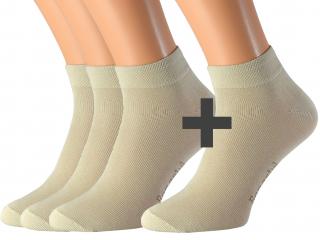 Bavlněné ponožky OBI 5 párů KUKS Barva: Béžové, Velikost: EUR 35-38 (UK 3-5)