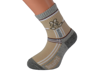 Dětské antibakteriální ponožky FELIX KUKS Barva: Béžové, Velikost: EUR 32-35 (UK 13-3)