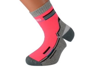 Dětské froté ponožky TREKID KUKS Barva: Růžové, Velikost: EUR 22-25 (UK 5,5-8)