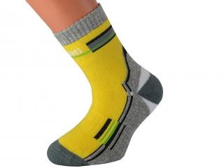 Dětské froté ponožky TREKID KUKS Barva: Žluté, Velikost: EUR 22-25 (UK 5,5-8)