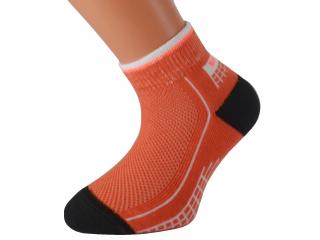 Dětské zdravotní ponožky EMILKID KUKS Barva: Oranžové, Velikost: EUR 22-25 (UK 5,5-8)