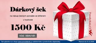 Elektronický dárkový šek na ponožky KUKS Hodnota šeku: 1500 Kč