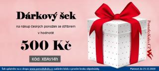 Elektronický dárkový šek na ponožky KUKS Hodnota šeku: 500 Kč