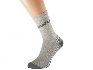 Froté ponožky se stříbrem SITO KUKS Barva: Světle šedé, Velikost: EUR 36-38 (UK 4-5)