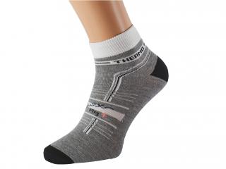 Funkční cyklistické ponožky CYKLOTHERM KUKS Barva: Světle šedé, Velikost: EUR 38-41 (UK 5-7)