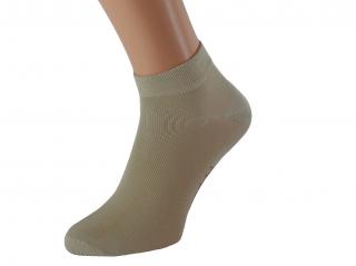 Kotníkové bavlněné ponožky OBI KUKS Barva: Béžové, Velikost: EUR 35-38 (UK 3-5)