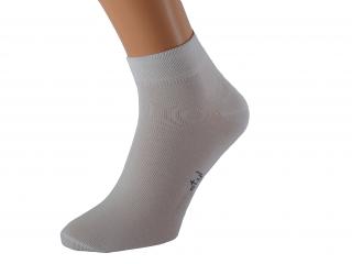 Kotníkové bavlněné ponožky OBI KUKS Barva: Bílé, Velikost: EUR 35-38 (UK 3-5)