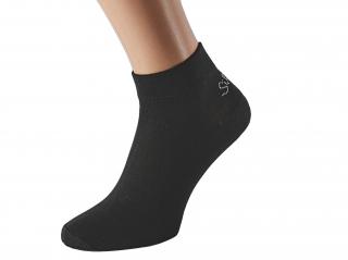 Kotníkové bavlněné ponožky OBI KUKS Barva: Černé, Velikost: EUR 38-41 (UK 5-7)